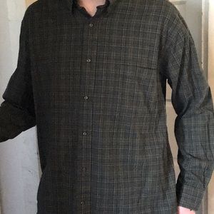 Long sleeve flannel dress shirt
